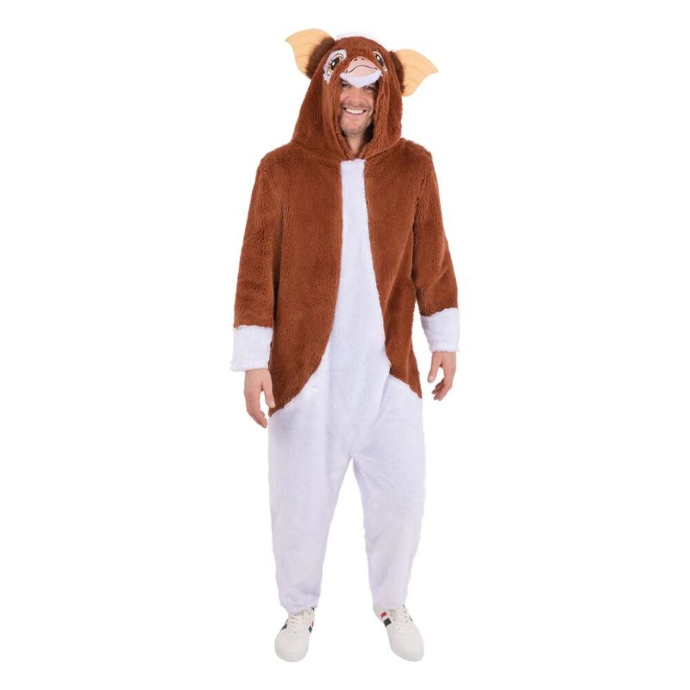 Gremlins Unisex Adult Deluxe Gizmo Costume / Brown/White